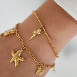 simple seashell bracelet