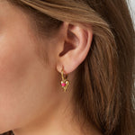 vivid heart earrings