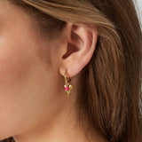 vivid heart earrings