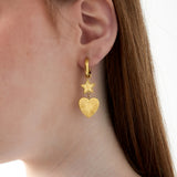 star heart earrings