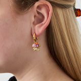 bloom hoops earrings