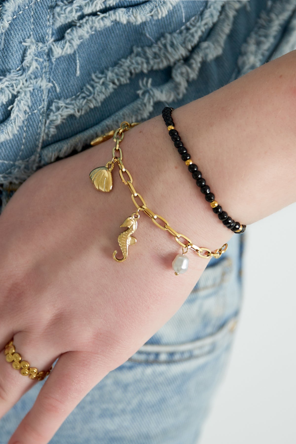 Midnight Charm Bracelet