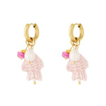 Fish and 2 pearls Earrings
