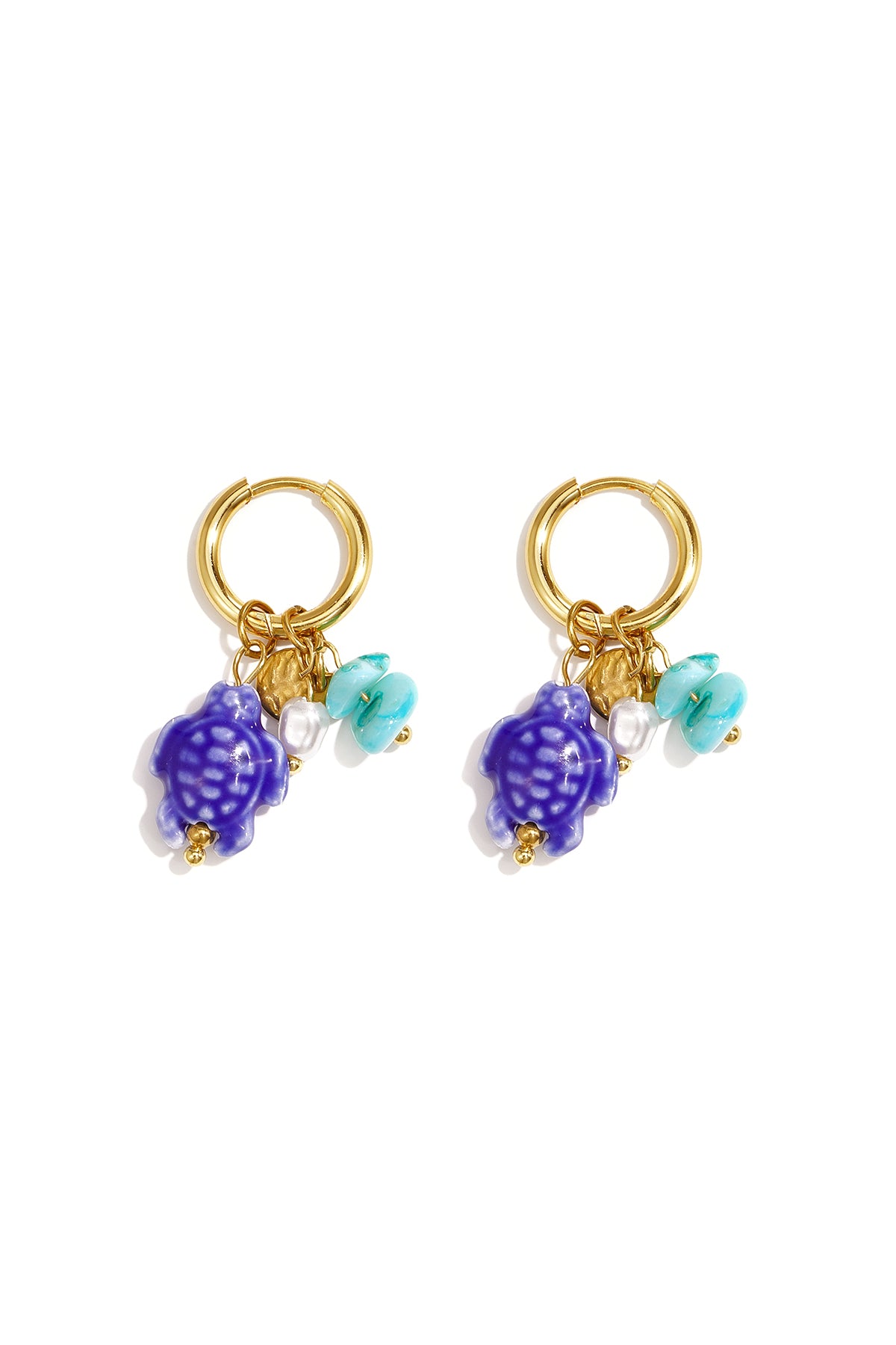 14K Gold Plated Stainless Steel Beads Earrings Animal Vacation Gathering/Party Romantic Series Women's jewelry