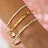 Bangle with heart details