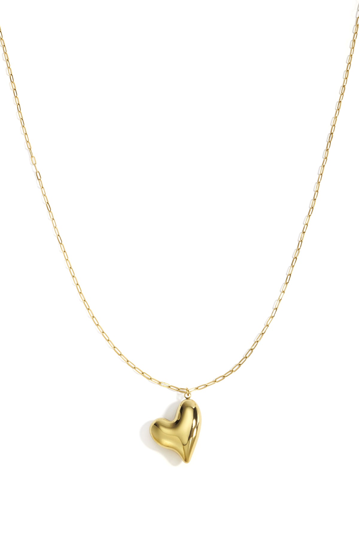Stainless Steel Long Necklaces Heart Casual Daily Simple Series Women's jewelry