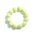 Bracelet with chunky heart beads