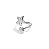 Stainless Steel Minimalist Rings Star Simple Daily Simple Series Women's jewelry