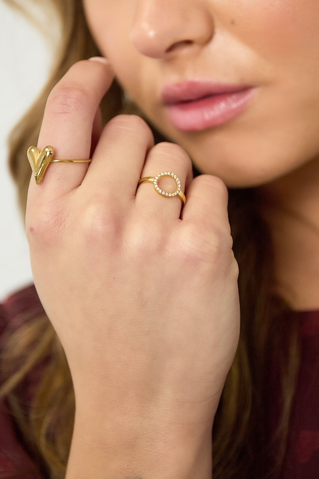 Stainless Steel Minimalist Rings circle Casual Daily Simple Series Women's jewelry