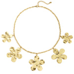 Stainless Steel Pendant necklaces Flower Casual Daily Simple Series Women's jewelry