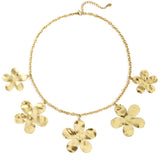 Stainless Steel Pendant necklaces Flower Casual Daily Simple Series Women's jewelry