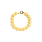 Bracelet with medium beads and front clasp-12mm