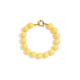 Bracelet with medium beads and front clasp-12mm