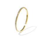 Bangle with row of stones