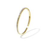 Bangle with row of stones