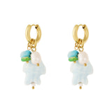 Fish and 2 pearls Earrings