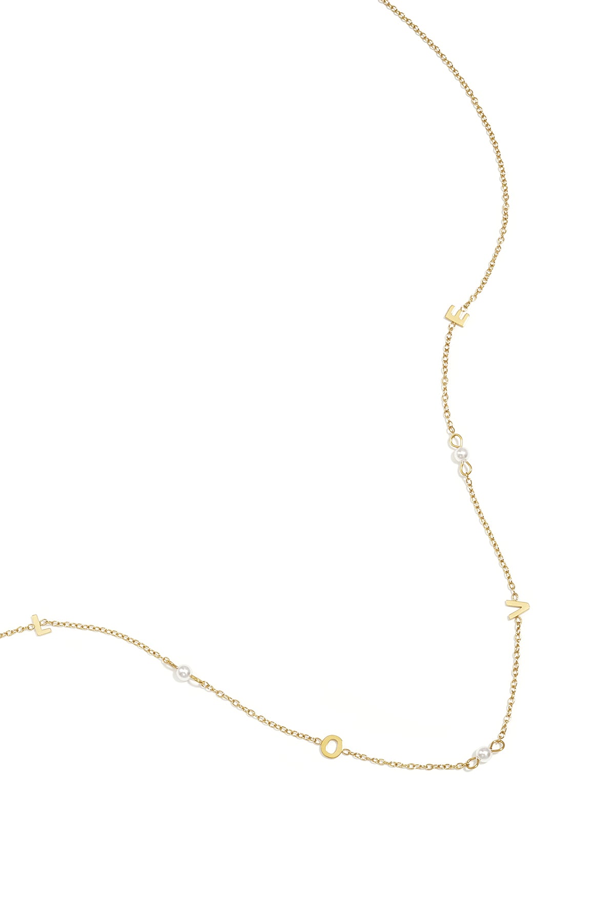 Love necklace with pearls