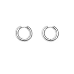 Basic hoop earrings - large Stainless Steel