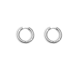 Basic hoop earrings - large Stainless Steel