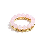 Bracelet set with round beads