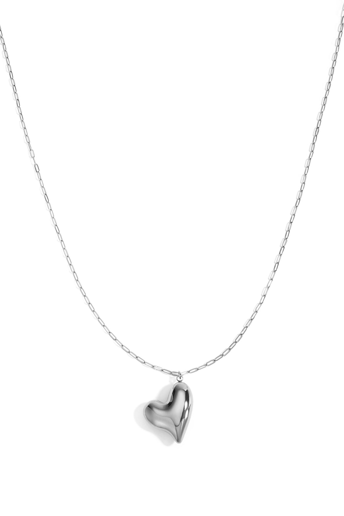 Stainless Steel Long Necklaces Heart Casual Daily Simple Series Women's jewelry