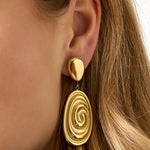 Stainless Steel Drop Earrings irregular shape Casual Daily Simple Series Women's jewelry