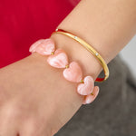 Bangle with subtle stones