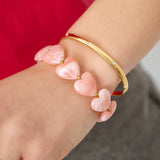 Bangle with subtle stones