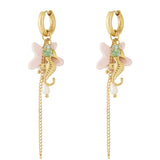 Summer seahorse earrings