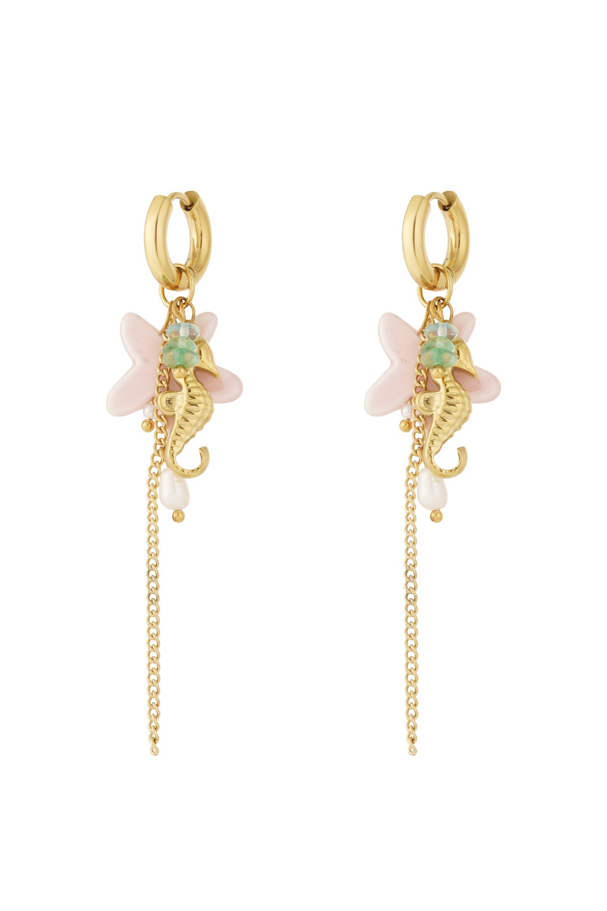 Summer seahorse earrings