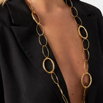 Oval link necklace