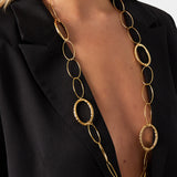 Oval link necklace