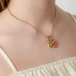 Sun of heart DIY necklace