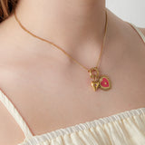 Sun of heart DIY necklace