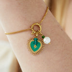 Green heart DIY bracelet