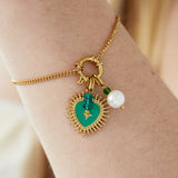Green heart DIY bracelet