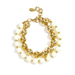Linked bead bracelets