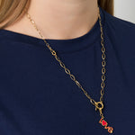 Simple lock necklace