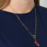 Simple lock necklace