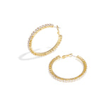 Copper Hoop Earrings Geometric Elegant Christmas Luxurious Series Women's jewelry