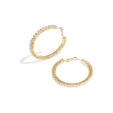 Copper Hoop Earrings Geometric Elegant Christmas Luxurious Series Women's jewelry