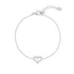 Rhinestones heart Bracelet