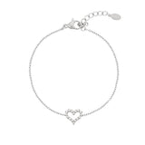 Rhinestones heart Bracelet