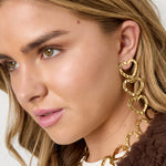 Stainless Steel Dangle Earrings Heart Casual Daily Simple Series Women's jewelry