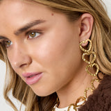 Stainless Steel Dangle Earrings Heart Casual Daily Simple Series Women's jewelry