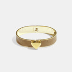 Bracelet in various colours with heart detail - 1.3 cm