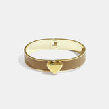 Bracelet in various colours with heart detail - 1.3 cm