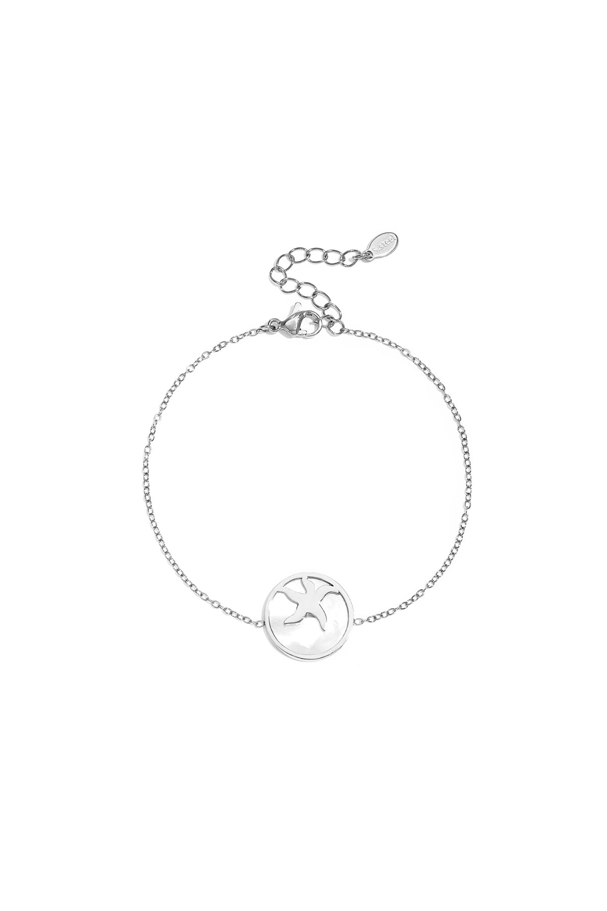 Bracelet with starfish in circle