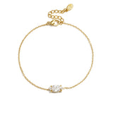 Stainless Steel Charm Bracelets Ellipse Shape Simple Daily Simple Series Women's jewelry