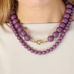 Necklace with medium beads-10mm